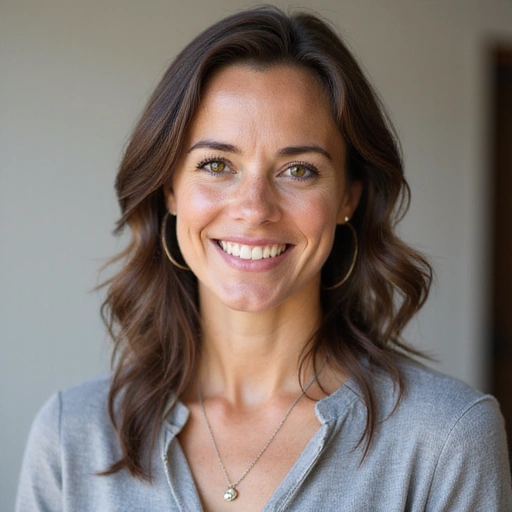 Professional photo of Dr. Elara Vance, a warm and knowledgeable nutritionist.